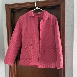 Tyler Boe Like New Quilted Pink Jacket-Large